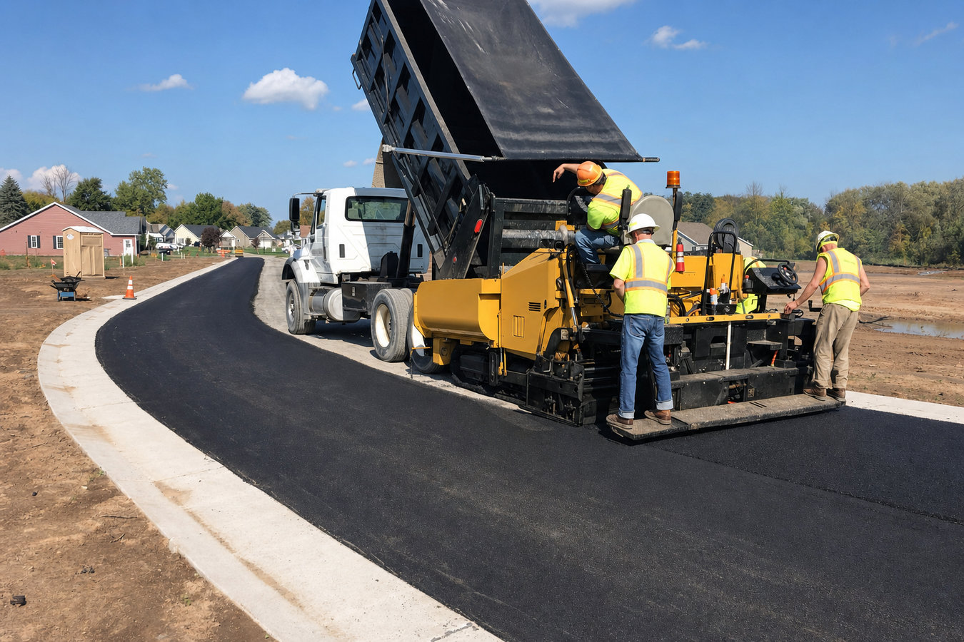 Asphalt paving